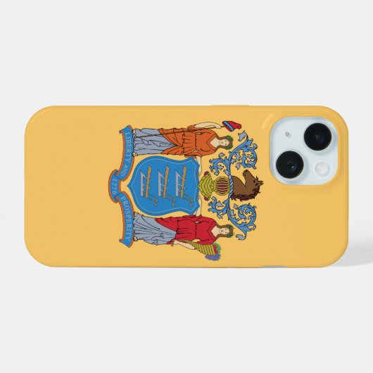 New Jersey iPhone 15 Case (Achterkant horizontaal)