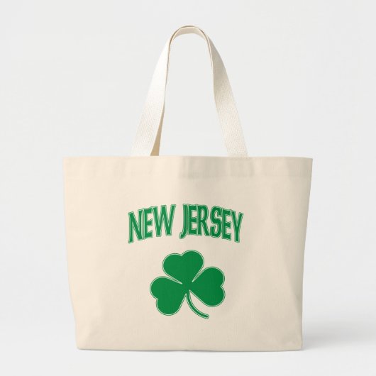 New Jersey Irish Grote Tote Bag (Voorkant)