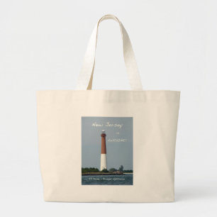 New Jersey is Geweldig - Barnegat Lighthouse Grote Tote Bag
