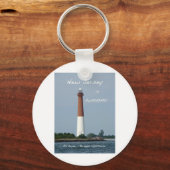 New Jersey is Geweldige - vuurtoren van Barnegat Sleutelhanger (Voorkant)