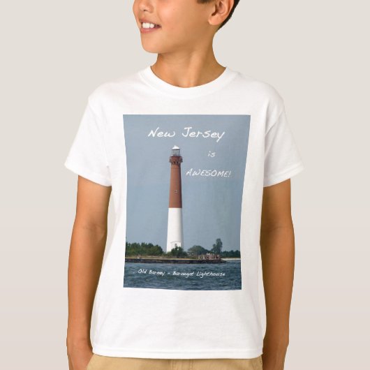 New Jersey is Geweldige - vuurtoren van Barnegat T-shirt (Voorkant)