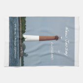 New Jersey is Geweldige - vuurtoren van Barnegat Theedoek (Horizontaal)