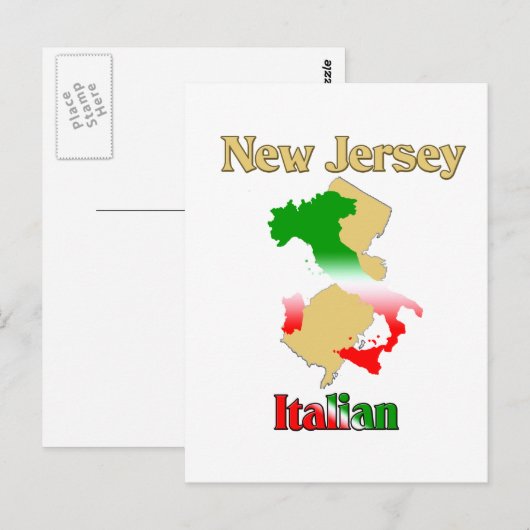 New Jersey Italiaans Briefkaart (Voorkant / Achterkant)