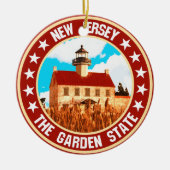 New Jersey Keramisch Ornament (Voorkant)