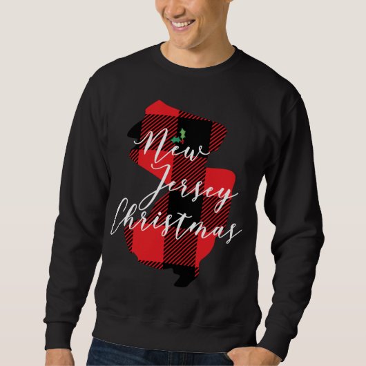 New Jersey kerstbuffalo Pset State Holiday Trui (Voorkant)