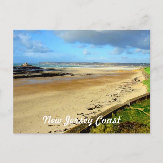 New Jersey-kust, NJ Briefkaart (Voorkant)