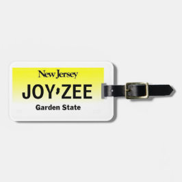 New Jersey License Bord Bagagelabel 2-Sided