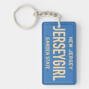 New Jersey License Bord Custom Sleutelhanger V5