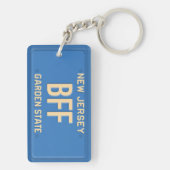 New Jersey License Bord Custom Sleutelhanger V6 (achterkant)