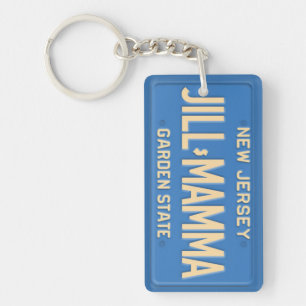 New Jersey License Bord Custom Sleutelhanger V6