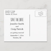 New Jersey Liefde Save the Date Aankondigingskaart (Achterkant)