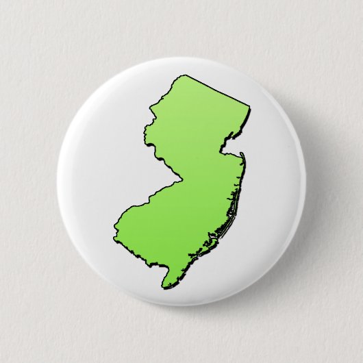 New Jersey Light Green Outline Ronde Button 5,7 Cm (Voorkant)