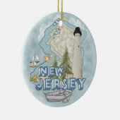New Jersey Lighthouse Keramisch Ornament (Rechts)