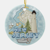 New Jersey Lighthouse Keramisch Ornament (Voorkant)