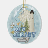 New Jersey Lighthouse Keramisch Ornament (Links)