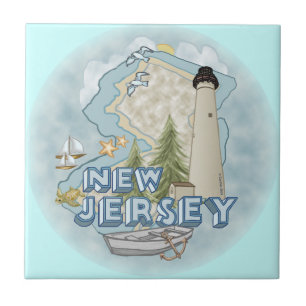 New Jersey Lighthouse Tegeltje