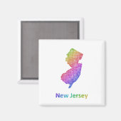 New Jersey Magneet (Voorkant / Achterkant)