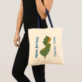 New Jersey Map Bag Tote Bag (Voorkant (product))