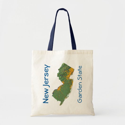 New Jersey Map Bag Tote Bag (Voorkant)