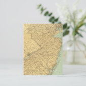 New Jersey Map Briefkaart (Staand voorkant)