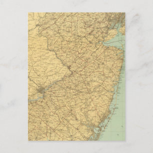 New Jersey Map Briefkaart
