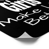 New Jersey-meisjes maken het leven leuker Grappige Poster (Hoek)