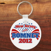New Jersey met Romney 2012 Sleutelhanger (Voorkant)