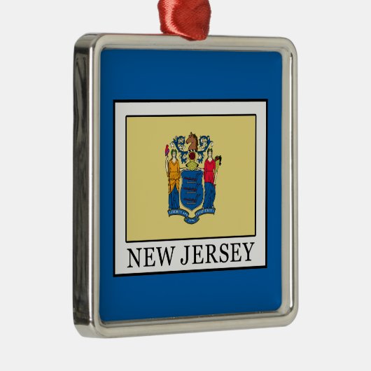 New Jersey Metalen Ornament (Rechts)