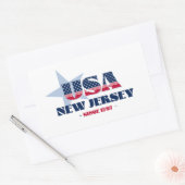 New Jersey Mijn Sticker van de thuisstaat (Envelop)