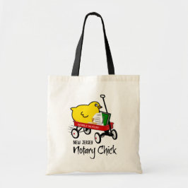 New Jersey Mobile Notary Chick Red Wagon Canvas ta Tote Bag
