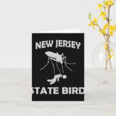 New Jersey Mosquito State Bird Funny Outdoors  Kaart (Gele Bloem)