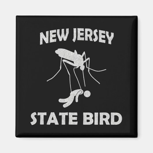 New Jersey Mosquito State Bird Funny Outdoors  Magneet (Voorkant)