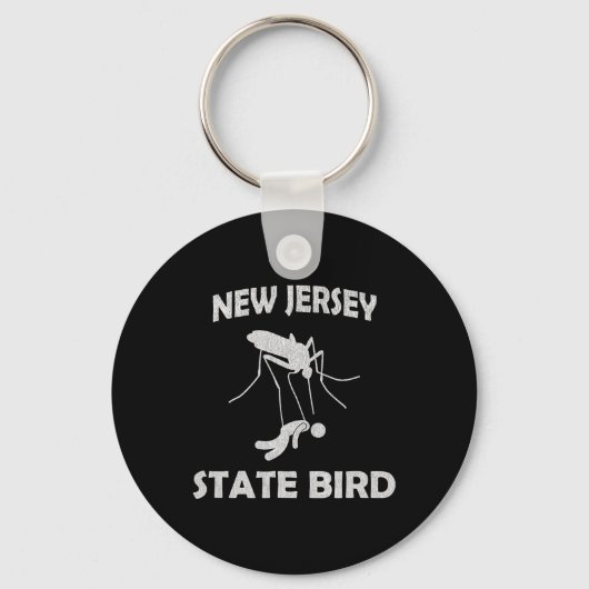 New Jersey Mosquito State Bird Funny Outdoors  Sleutelhanger (Voorkant)