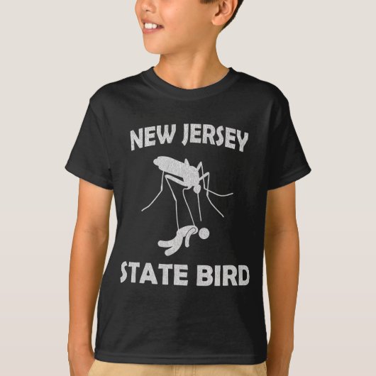 New Jersey Mosquito State Bird Funny Outdoors  T-shirt (Voorkant)
