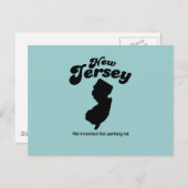New Jersey Motto - We hebben de parkeerplaats uitg Briefkaart (Voorkant / Achterkant)