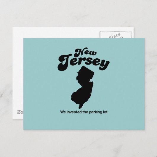 New Jersey Motto - We hebben de parkeerplaats uitg Briefkaart (Voorkant / Achterkant)
