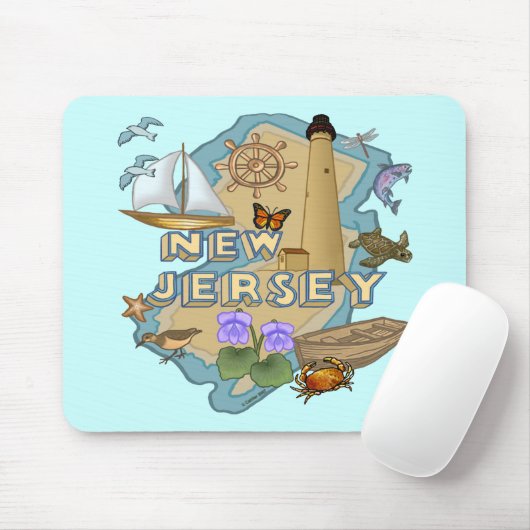 New Jersey mousepad Muismat (Met muis)