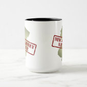 New Jersey Native Stamped on Map Mok (Midden)