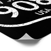 New Jersey Netnummer 908 Hackettstown, Nj Thuis St Poster (Hoek)