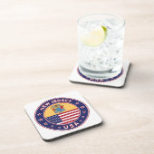 New Jersey, New Jersey, sticker, telefooncel, tas Bier Onderzetter (Rechterzijde)