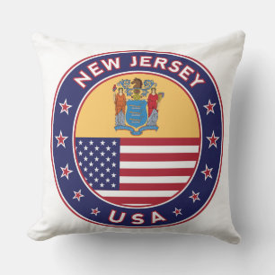 New Jersey, New Jersey, sticker, telefooncel, tas Kussen