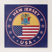 New Jersey, New Jersey, sticker, telefooncel, tas Legpuzzel (Verticaal)