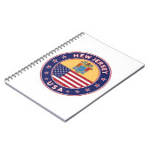 New Jersey, New Jersey, sticker, telefooncel, tas Notitieboek (Linkerzijde)