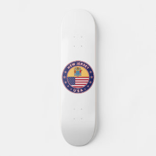 New Jersey, New Jersey, sticker, telefooncel, tas Persoonlijk Skateboard