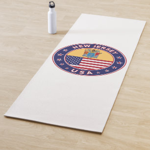 New Jersey, New Jersey, sticker, telefooncel, tas Yogamat