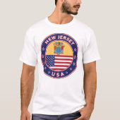 New Jersey, New Jersey t-shirt, T-shirt (Voorkant)