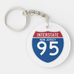 New Jersey NJ I-95 Interstate Highway Shield - Sleutelhanger