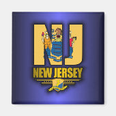 New Jersey (NJ) Magneet (Voorkant)