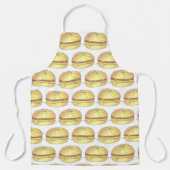 New Jersey NJ Pork Roll Ham Egg Breakfast Sandwich Schort (Voorkant)