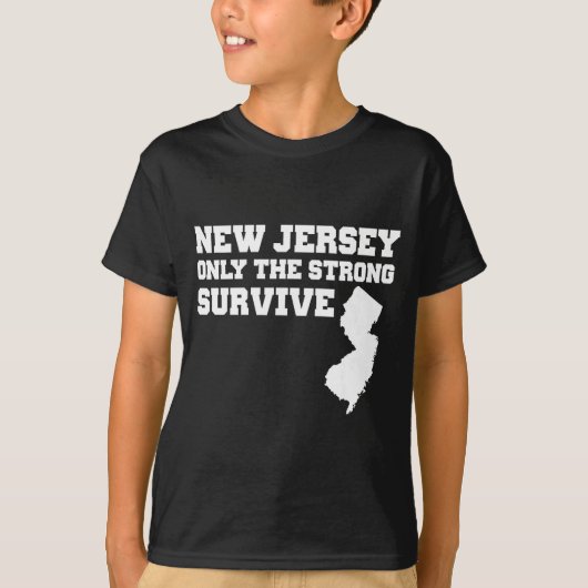 New Jersey Only The Strong Survive Shirt Funny Gif (Voorkant)